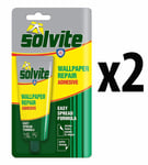 Solvite Wallpaper Repair Adhesive Paste Extra Strong For Tears Edges Seams 2 PK