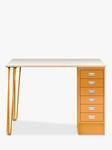 Bisley MultiDesk Ply Wood Home Office Desk with 6 Drawers, 105cm
