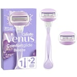 Gillette Venus Comfortglide Breeze partahöylä + 2 partaterä