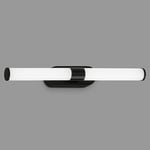 BRILONER - Lampe LED pour miroir de salle de bain, Lampe miroir de salle de bain, Applique murale, IP44, couleur de lumière blanc neutre, 7W, noir, 40 cm