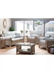 Desser Clifton Rattan Athena Check 5-Seater Lounge Set, Grey