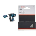 Bosch Professional 18V System cloueur sans-fil GNH 18V-64 M (de clou 16 mm, maxi longueur de clou 64 mm, sans batterie ni chargeur, dans L-BOXX 136) + 1609200393 Clou Lot de 1000 14 mm, Gris