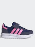 adidas Sportswear Kids Run 70s 2.0 Trainers - Navy/pink, Navy, Size 10 Younger