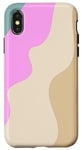 iPhone X/XS Pastel Waves Pastel Colours Graphic Design Modern Art Case