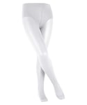 FALKE Unisex Kids Pure Matt 30 DEN K TI Sheer Plain 1 Pair Tights, White (White 2209), 5.5-8