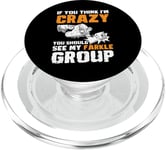 If You Think Im Crazy Dice Game Farkle PopSockets PopGrip for MagSafe