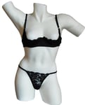 Cottelli PARTY Lingerie Set Body-26432351021 Black S