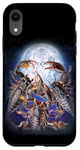 Coque pour iPhone XR 3 scorpions hurlant à la lune drôle Scorpion Lover Kids