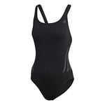 Adidas - Pro Suit 3S - Maillot de Bain - Femme - Noir/Carbone - FR : 36 (Taille Fabricant : 34)