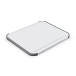 KitchenAid Classic Polypropylene Non-slip Chopping Board, 20 x 25cm, White, Grey