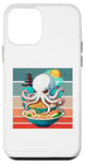 iPhone 12 mini Octopus Ramen Japanese food pagoda playful cute Sea bowl Case