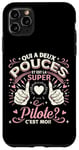 Coque pour iPhone 11 Pro Max Une Super Pilote Cadeau Pilote Avion Femme Aviation