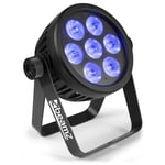 BeamZPro BAC500 ProPar Alu 7x14W 7in1 DMX, BeamZ LED spot BAC500 RGBA-UV-CW/WW Colour mixing