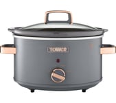 TOWER Cavaletto T16042GRY Slow Cooker - Grey