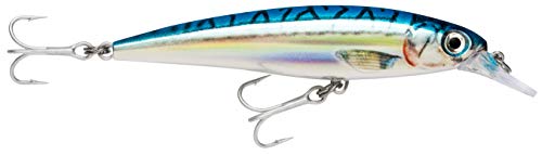 Rapala - Leurre de Pêche X-Rap Saltwater - Matériel de Pêche pour les Gros Prédateurs - Leurre Pêche Mer Tout Poisson - Profondeur de Nage 1.2-2.4m - 12cm / 22g - Fabriqué en Estonie - Blue Mackerel