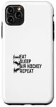 Coque pour iPhone 11 Pro Max Eat Sleep Air Hockey Repeat - Air Hockey