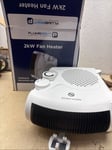 2 in 1 Fan Heater 2KW 2000W Small Portable Electric Hot Warm Air Upright/Flat