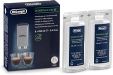 De’Longhi EcoDecalk Mini Descaler for Coffee Machines Twin 100 ml (Pack of 2) 