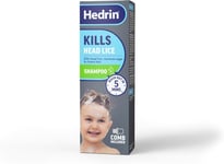 Hedrin Head Lice Shampoo & Comb Kit, Kills Head Lice & Eggs in 5 Minutes, for &