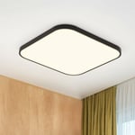 ZMH - Plafonnier led Plafonnier plat - 27cm Lampe de salle de bain IP44 Etanche Lampe de chambre à coucher 15W carré Lampe de couloir pour chambre