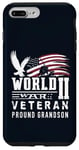 iPhone 7 Plus/8 Plus World War II 2 Veteran Proud Grandson Service Eagle Flag Case