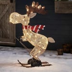 Utomhus Julfigur LED Skidande Älg Trädgårdsdekoration Ornament 30cm