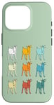 Coque pour iPhone 16 Pro Goat Lover Farm Animals Retro Glitch Goats