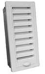 Upmann Grille de ventilation grille KUNSTST. 9 x 28 réglable avec einbaur. Blanc, 1 pièce, 50143