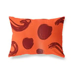 BonaMaison Housse de Coussin décorative Bordeux Orange Housse de Coussin décorative pour Salon, canapé, Chambre à Coucher, Dimensions 45 x 60 cm