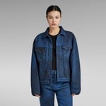 G Star Raw Womens G-Star RAW Oversized Jacket - Blue - Size Small