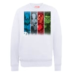 Sweat Homme Marvel Avengers Assemble - Team Poses - Blanc - M - Blanc