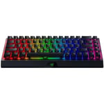 Razer BlackWidow V3 Mini Hyperspeed (Switches Verts) - Clavier Gamer Mécanique Sans-Fil Compact à 65% (Switches Mécaniques Clicky, Bluetooth, USB-C, Touches Phantom) Clavier US | Ed. Phantom