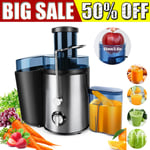 500ML Juicer Machine Fresh Whole Fruit Veg Citrus Centrifugal Powerful Extractor