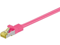 Goobay Rj45 Patchkabel, Cat 6A S/Ftp (Pimf), 500 Mhz Med Cat 7 Råkabler, Lilla - Kabellengde 20 M