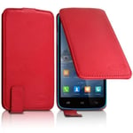 Housse Etui Clapet Couleur Rouge Universel S Pour Alcatel Shine Lite