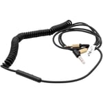 Vhbw - Câble audio aux compatible avec Marshall Kilburn 3, Major 3, Major 4 casque - Avec prise jack 3,5 mm, 150 - 230 cm, or / noir