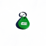 10  NFC Green ABS Key Fobs / Key Rings  NXP NTAG213  works with Android and IOS