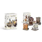 University Games 7565 Harry Potter Hogwarts Castle 3D Puzzle & Harry Potter 7585 Diagon Alley 4 in 1 3D Puzzle Set