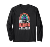 Meet Me At The Aquarium Boho Bohemian Rainbow Fish Tank Long Sleeve T-Shirt