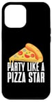 Coque pour iPhone 14 Plus Party Like a Pizza Star Pizza Anniversaire