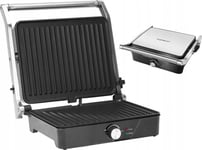 Aigostar Elektrisk Grill Kraftfull Stor Panini/Tortilla Grill/Bakare 2000W Aigostar Rostfritt Stål