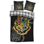 Parure housse de couette enfant microfibre HARRY POTTER noir  140x200 cm