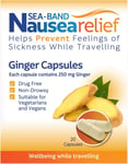 Sea-Band Nausea Relief Ginger Capsules for Travel Sickness Relief, 25 g