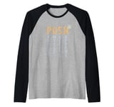 PUSH | Keep On Running Runner Motivational Saying Raglan Baseball Tee