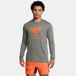 Haut à manches longues Project Rock Brahma Bull pour homme Clay Vert / Team Orange M