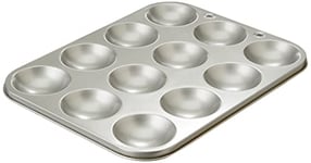 Dexam Non-Stick 12 Cup Mince Pie, Carbon, Grey