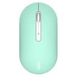 APM Colors Souris sans Fil Silencieuse, Mode Bluetooth ou récepteur 2.4GHz, 3 Boutons, Portable, Pile incluse, Compatible avec PC Téléphone Tablette, Windows macOS iPadOS Android Chrome, Verte, 571175