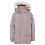 Trespass Holsey Veste imperméable Garçon, Noix de Pecan, FR : XXS (Taille Fabricant : 2/3)