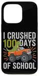 iPhone 13 Pro 100 Days Of School Monster Truck T Rex Dinosaur Boys Kids Case