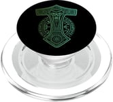 Marteau de Thor Mjölnir Odin Vegvisir Runes Viking PopSockets PopGrip pour MagSafe